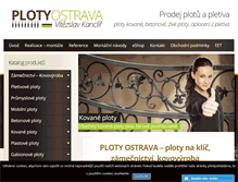 Tablet Screenshot of ploty-ostrava.cz